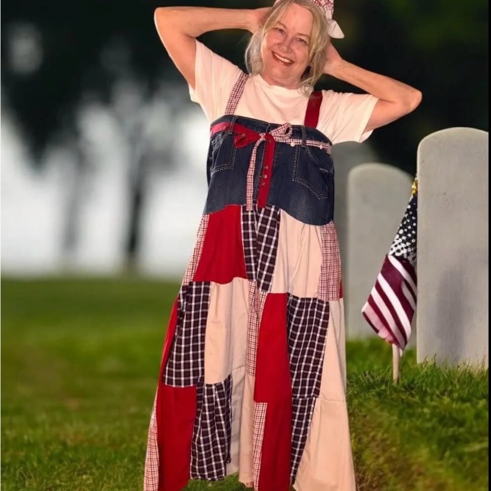 Upcycled Dress Shirt Maxi Dress